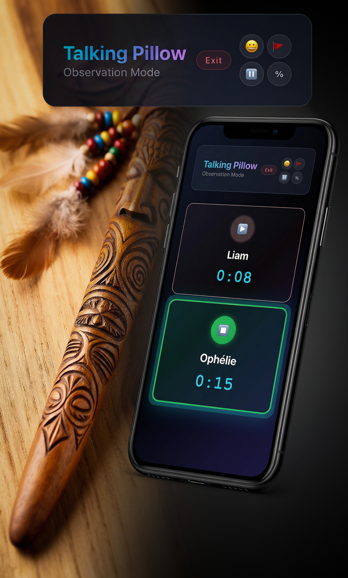 From traditional talking stick to modern Talking Pillow app - the evolution of fair speaking time tools